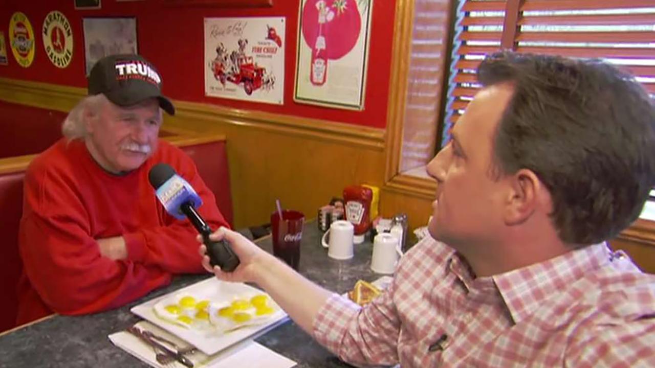 Todd Piro interviews man who orders ten-eggs breakfast meal