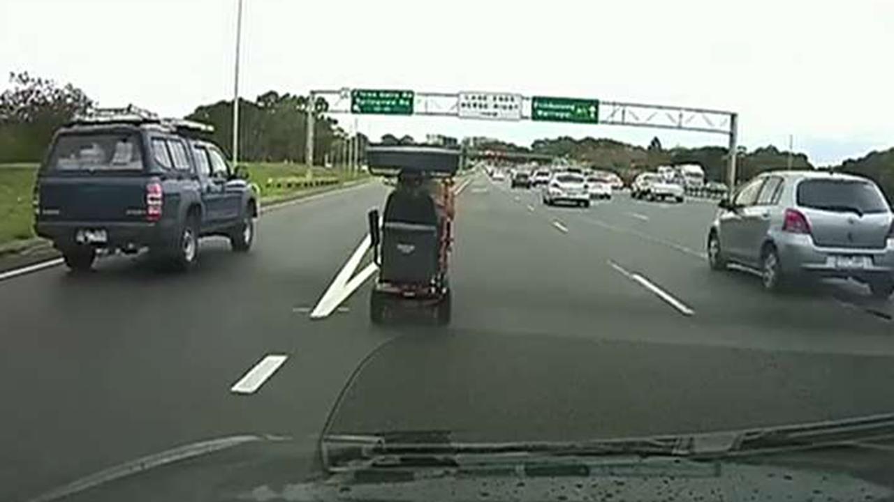 92-year-old man spotted driving mobility scooter on Australian freeway