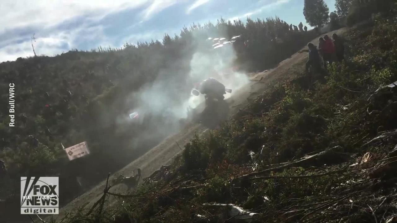 Dramatic crash video from World Rally Championship