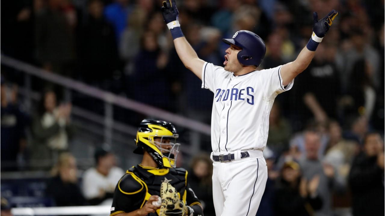 San Diego Padres’ Ian Kinsler appears to yell ‘f--- you all’ at crowd after home run
