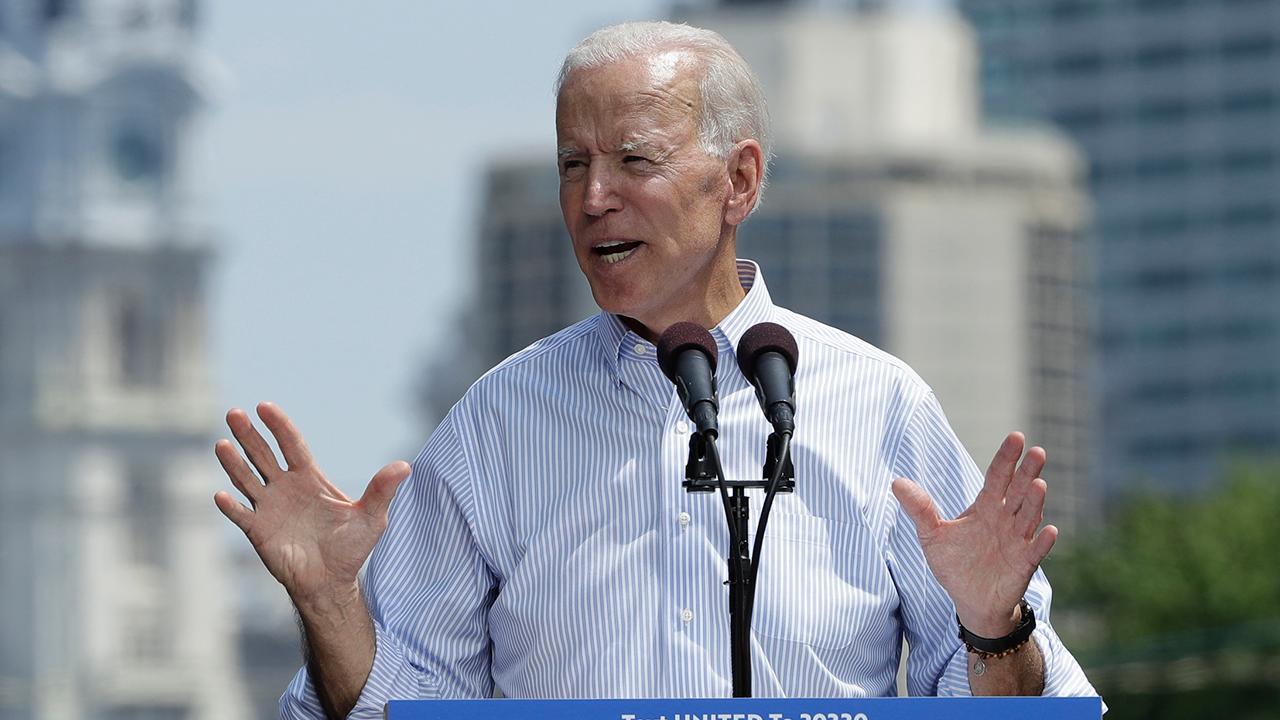 Biden holds first campaign rally	