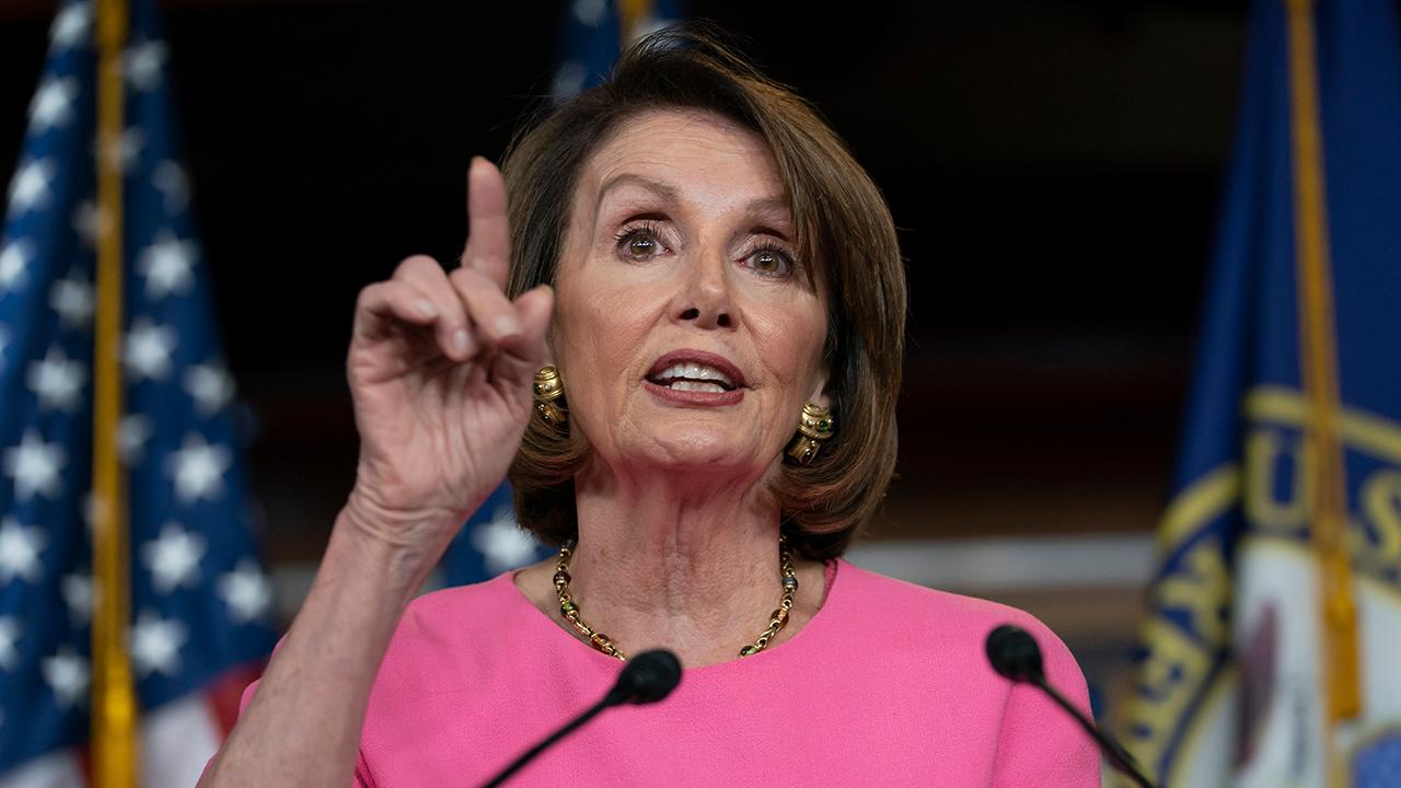 Nancy Pelosi says she is praying for President Trump, that he needs an intervention