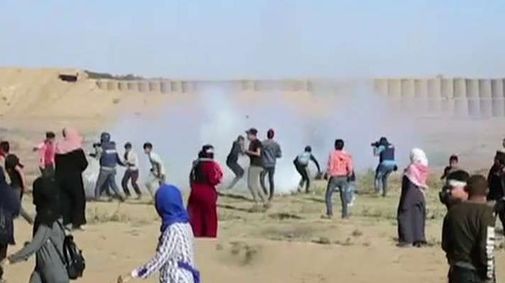 Multiple protesters injured by tear gas inhalation on Israel-Gaza border