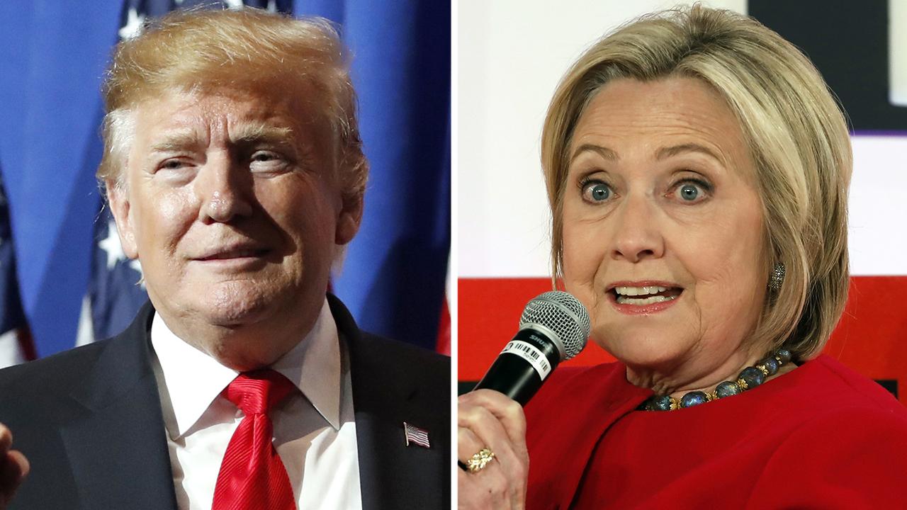 Hillary Clinton claims President Trump is 'running scared'