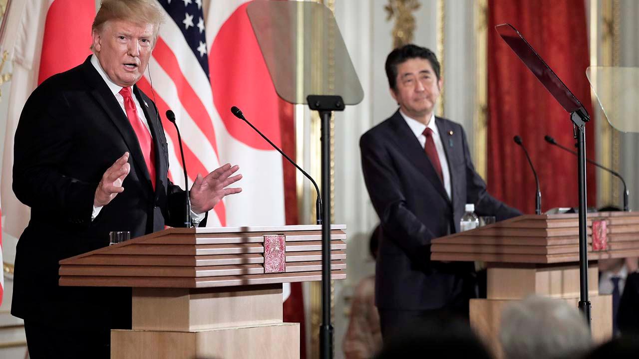 Trump dismisses North Korea missile tests during press conference in Japan