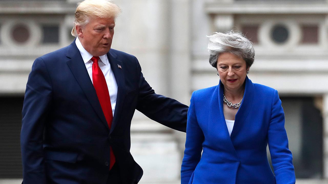 Trump, May tout 'special relationship' during joint news conference in UK
