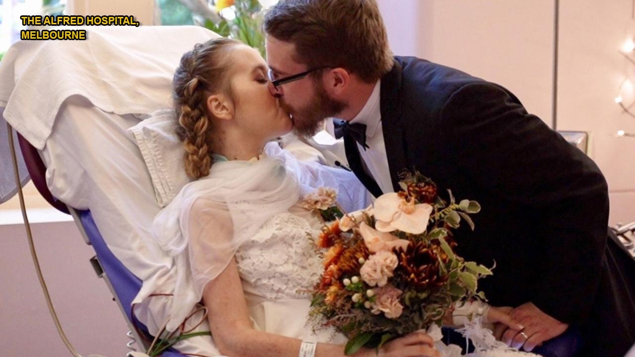 Couple weds in ICU ceremony after bride is diagnosed with stage 4 cancer, heart failure