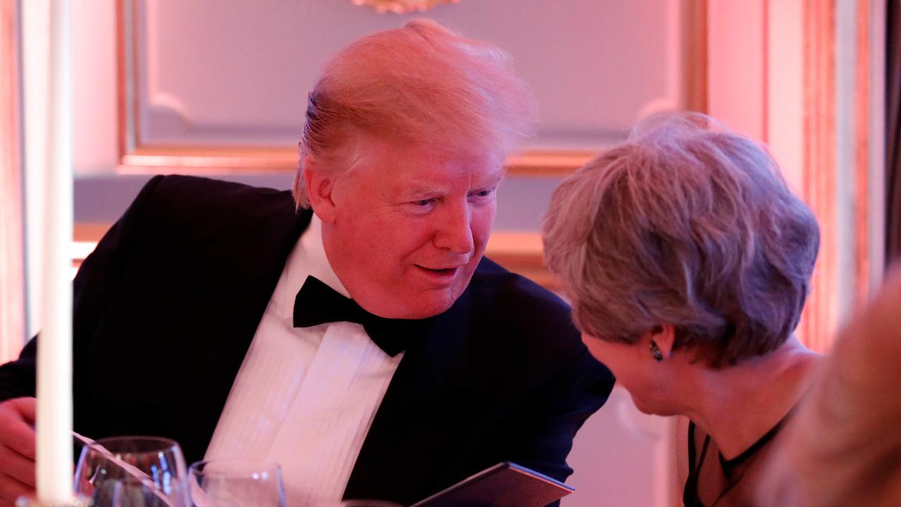 President Trump, first lady host dinner for Prince Charles and Duchess Camilla