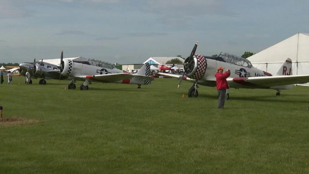 Veterans take part in fly-over to commemorate 75th anniversary of D-Day	
