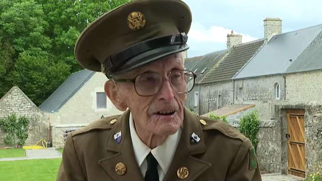 Around 60 American veterans attend the 75th D-Day commemoration ceremony in Normandy, France