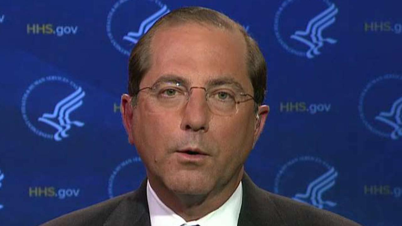 HHS Secretary Alex Azar says funding is to blame for decision to end alternative services for migrant children