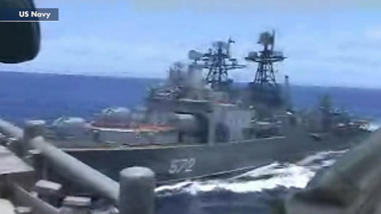 US and Russian warships nearly collide in the Philippine Sea