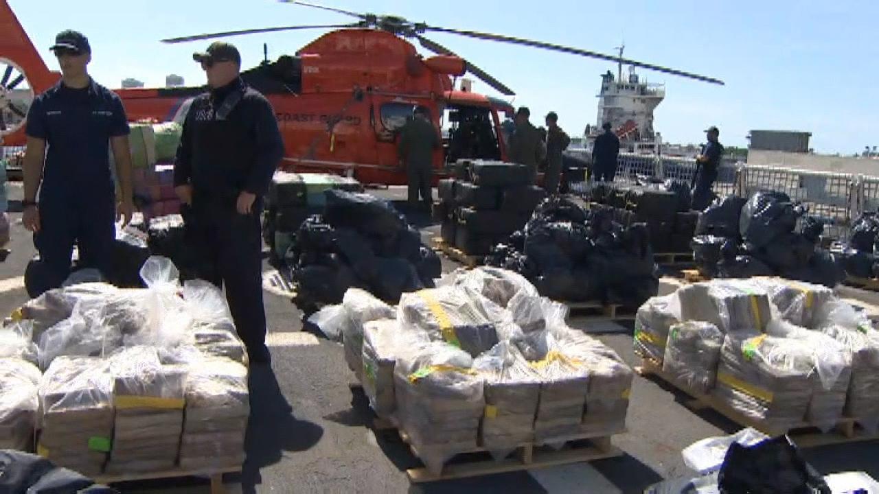 Coast Guard cutter offloads 26,000 pounds of cocaine and more than 1,400 pounds of marijuana