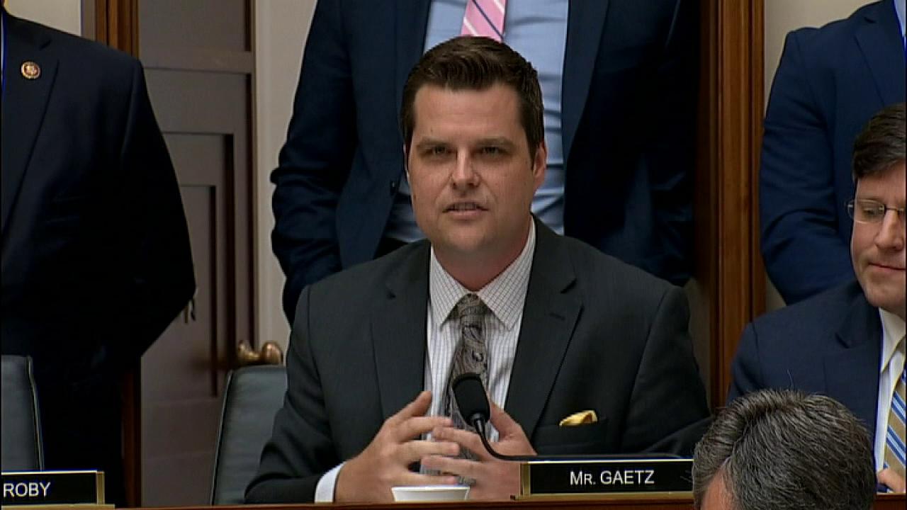 Rep. Matt Gaetz says John Dean made a cottage industry out of accusing presidents of acting like Richard Nixon