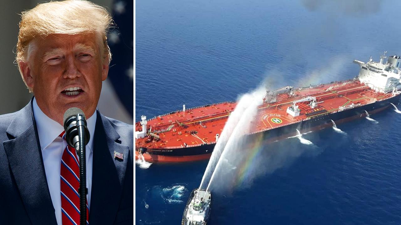 Trump says oil tanker attack has Iran 'written all over it'