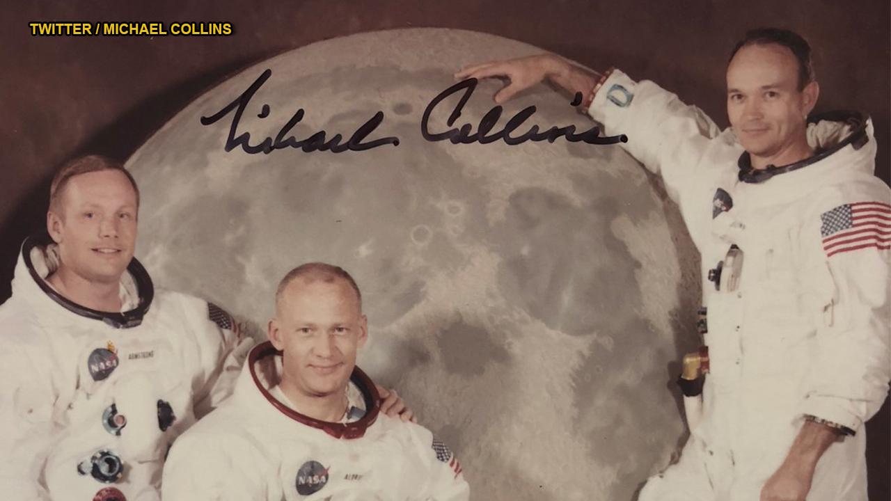 Michael Collins shares unseen photo 'found at the bottom of a box' of Apollo 11 Moon landing crew