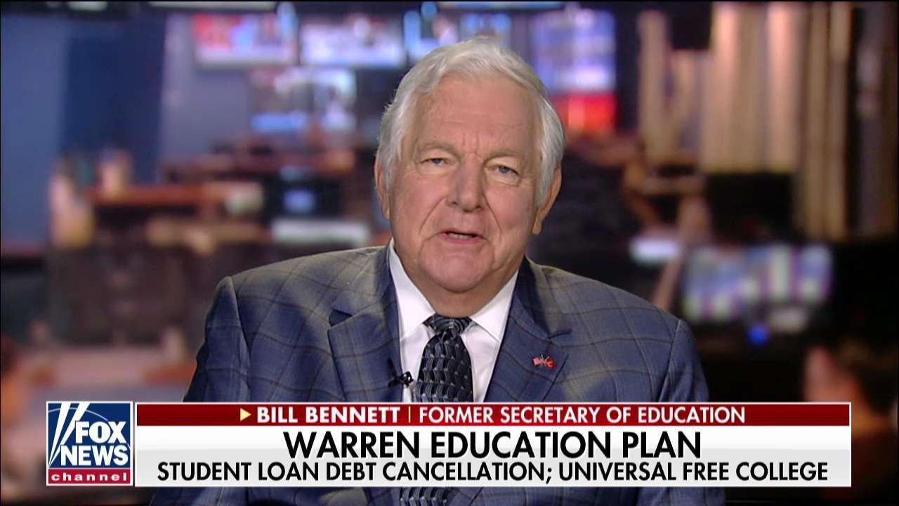Bill Bennett on Democrats' proposals on free college, student loan debt cancellation.