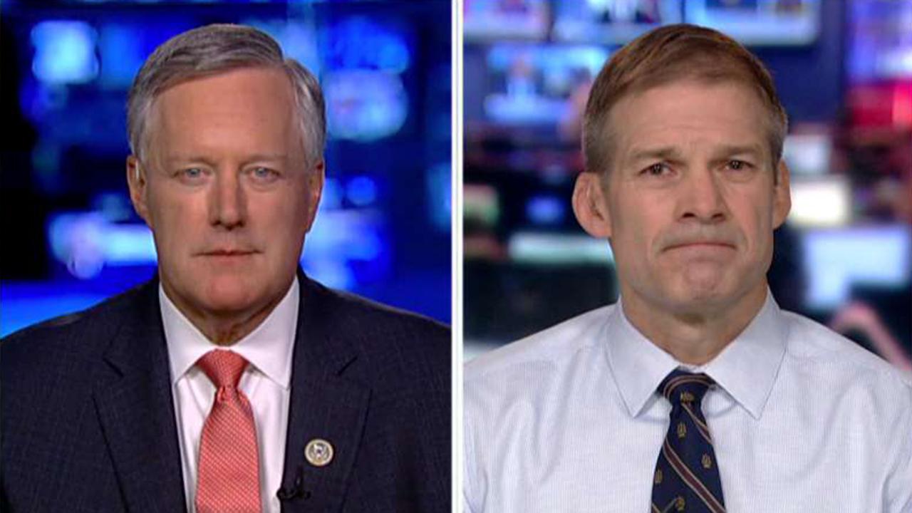Meadows and Jordan say they have confidence in Barr finding the truth behind investigation into Trump