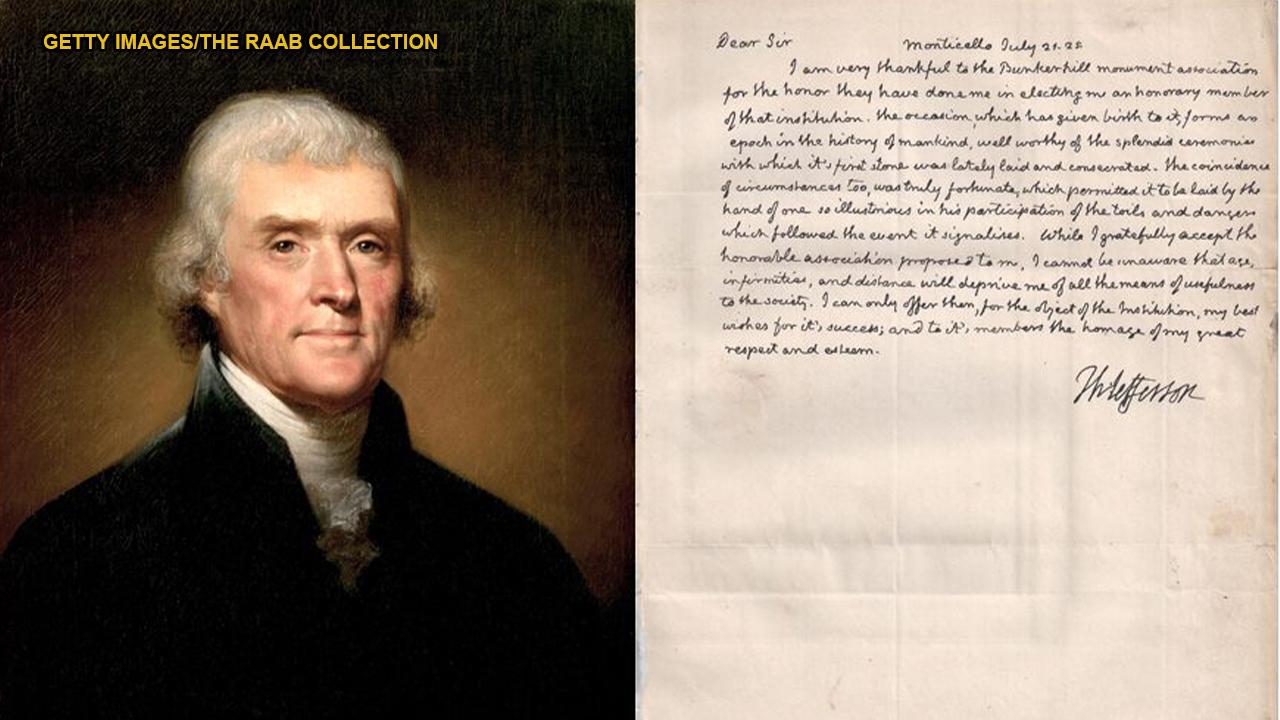Long-lost Thomas Jefferson letter describes the Revolutionary War's impact on the 'history of mankind'