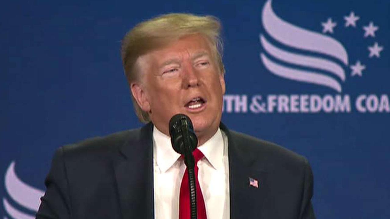 Trump rallies evangelical base during Faith and Freedom Coalition conference