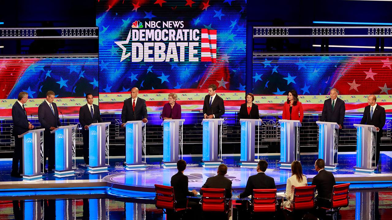 Democratic presidential candidates spar over border crisis during debate