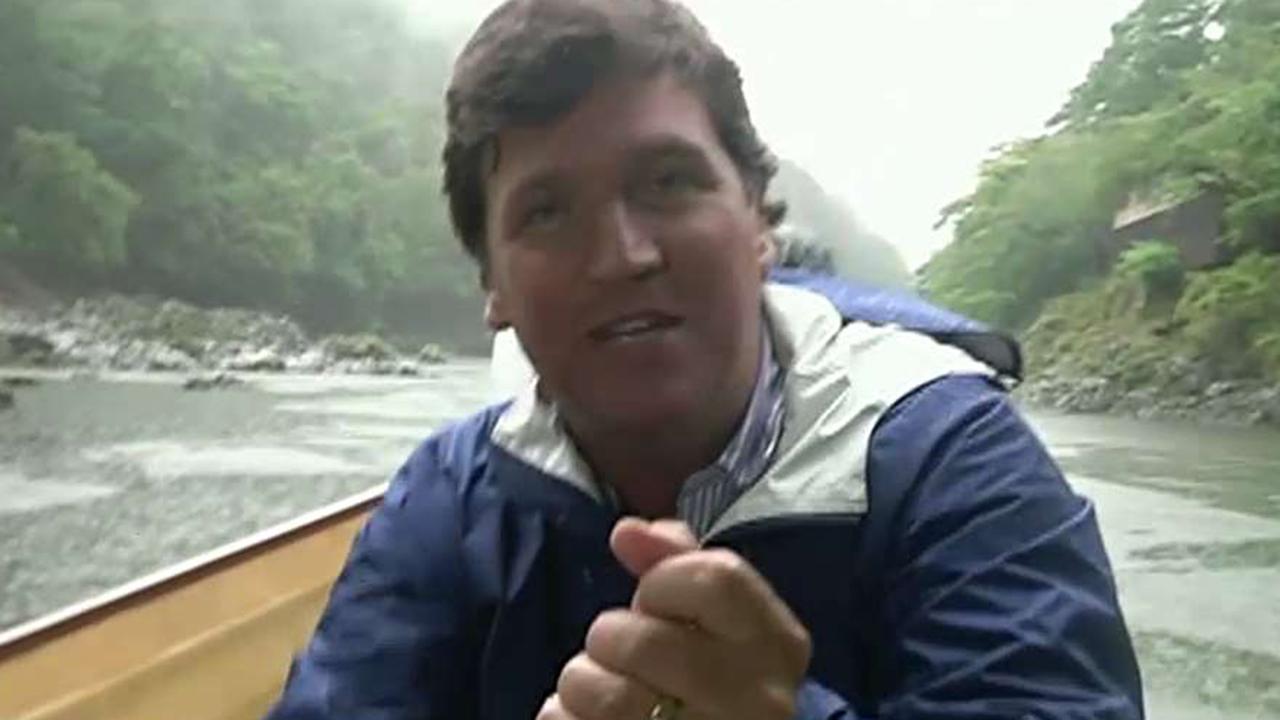 Tucker Carlson goes on a day-long odyssey in Japan