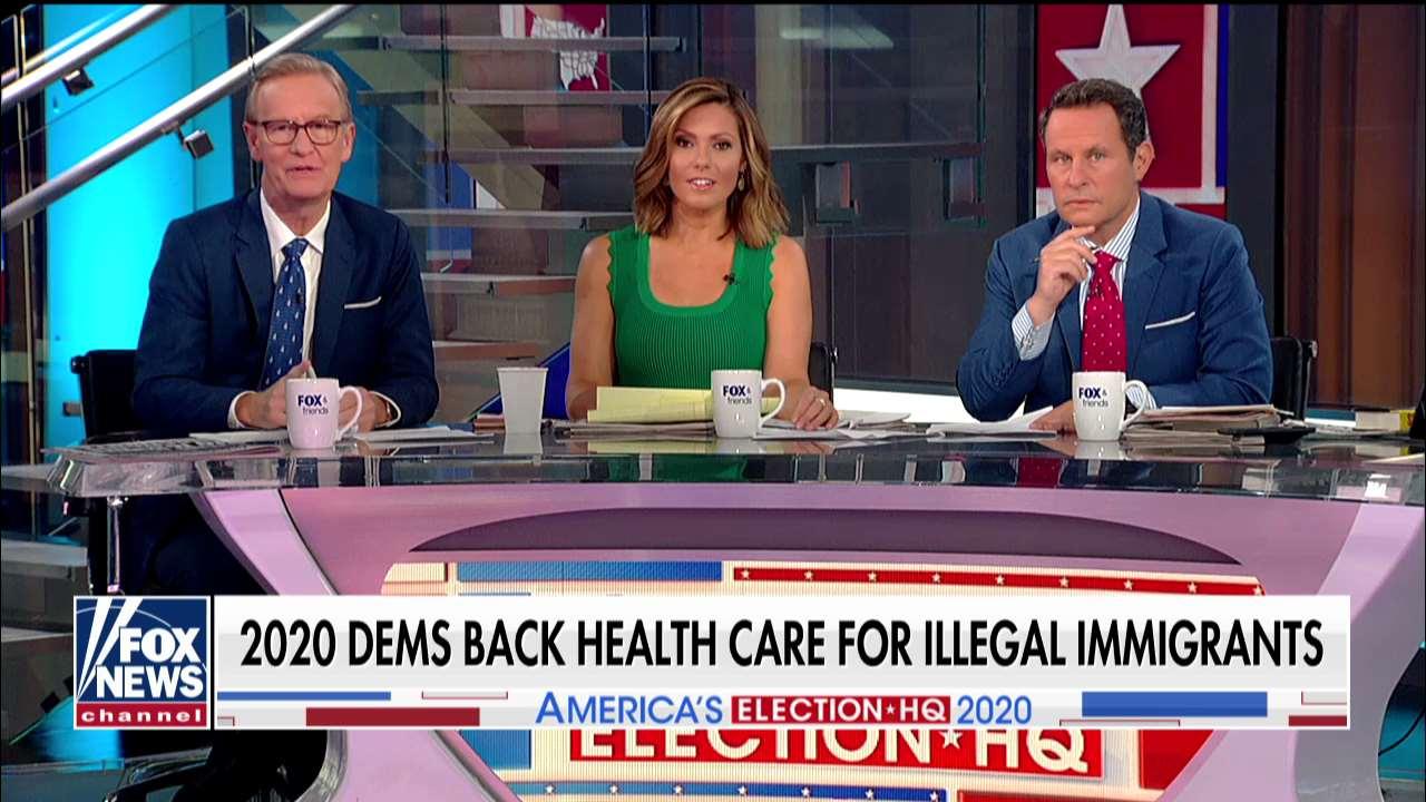 'Fox & Friends' on Dems endorsing health care for illegals, Harris taking on Biden.