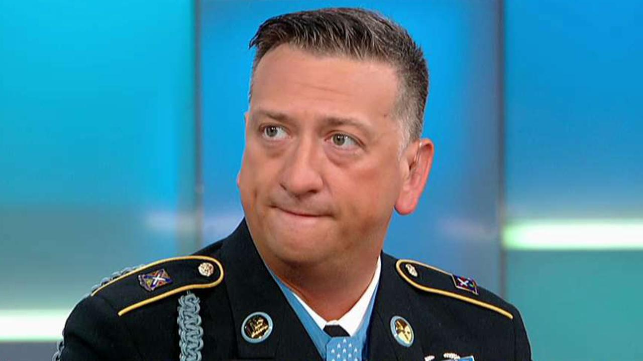 First living Iraq war veteran to receive Medal of Honor speaks out on 'Fox & Friends'