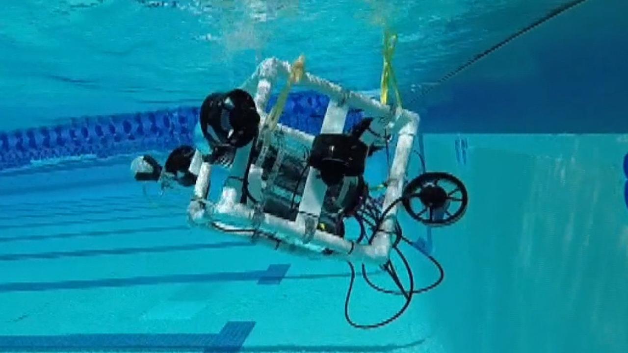 Students test out entry ahead of underwater national robotics competition
