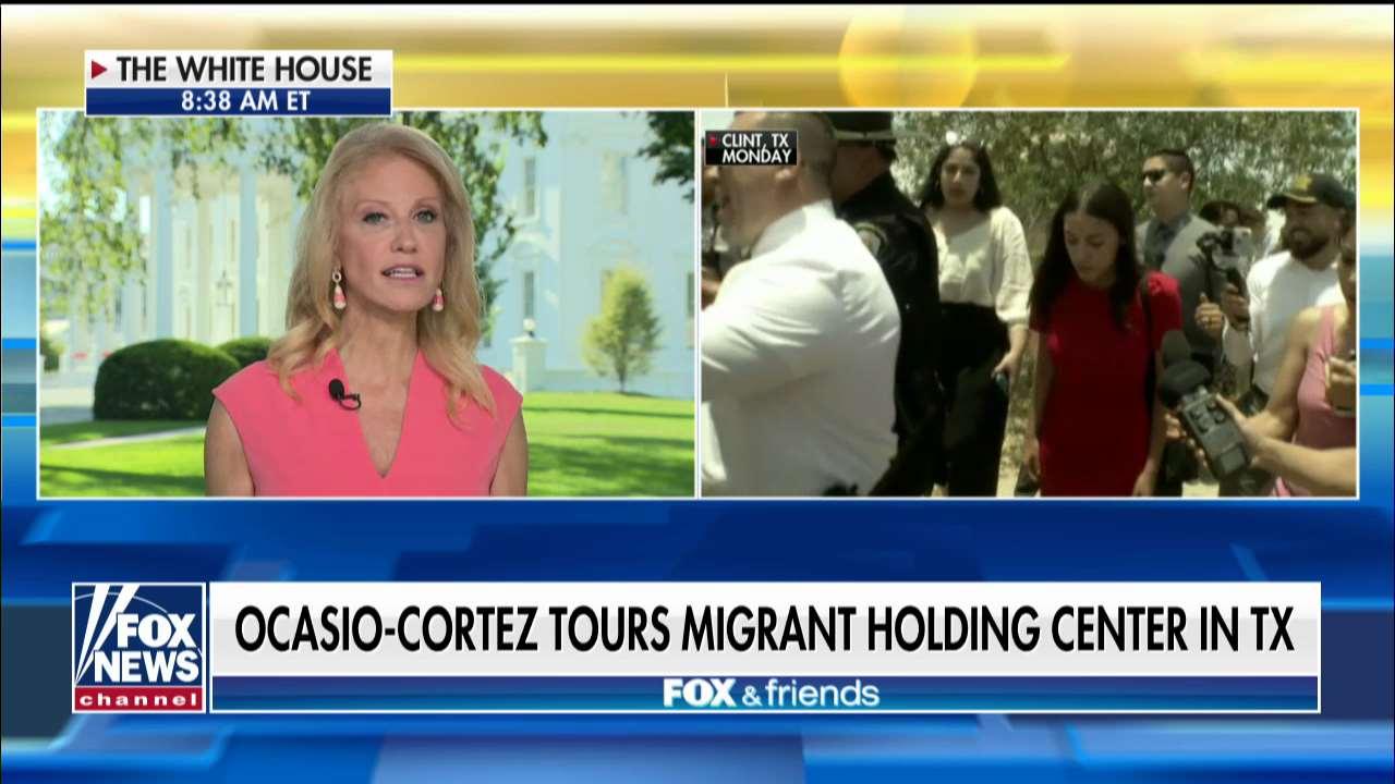 Kellyanne Conway calls AOC's border visit a photo op: 'people need to challenge this'