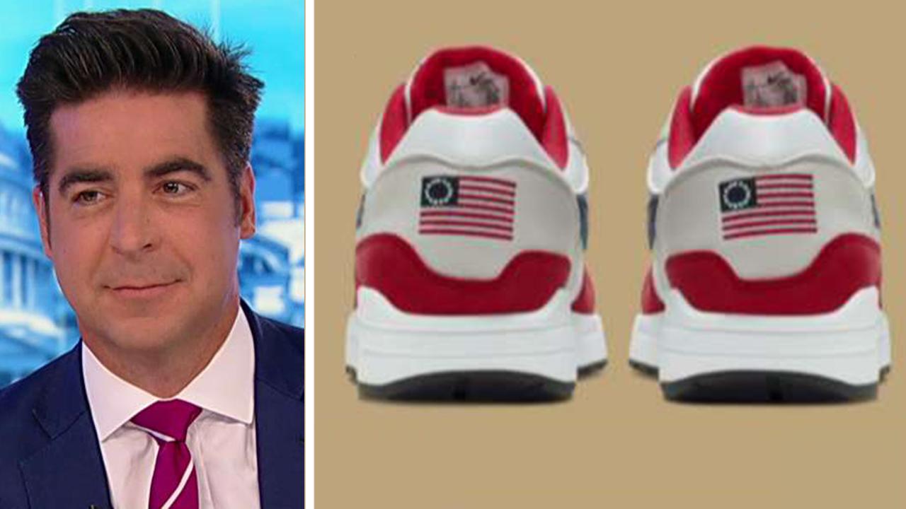 Jesse Watters on Nike's 'borderline sexist' decision to pull US flag sneakers: Betsy Ross is a feminist icon
