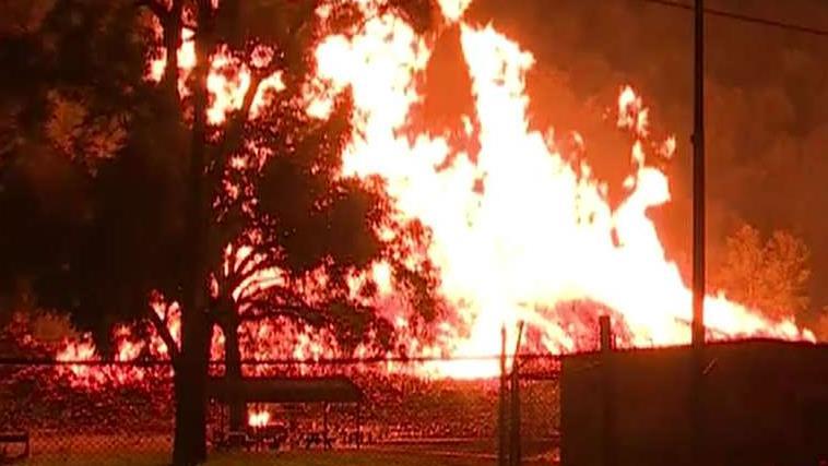 Massive fire breaks out at Jim Beam warehouse in Kentucky