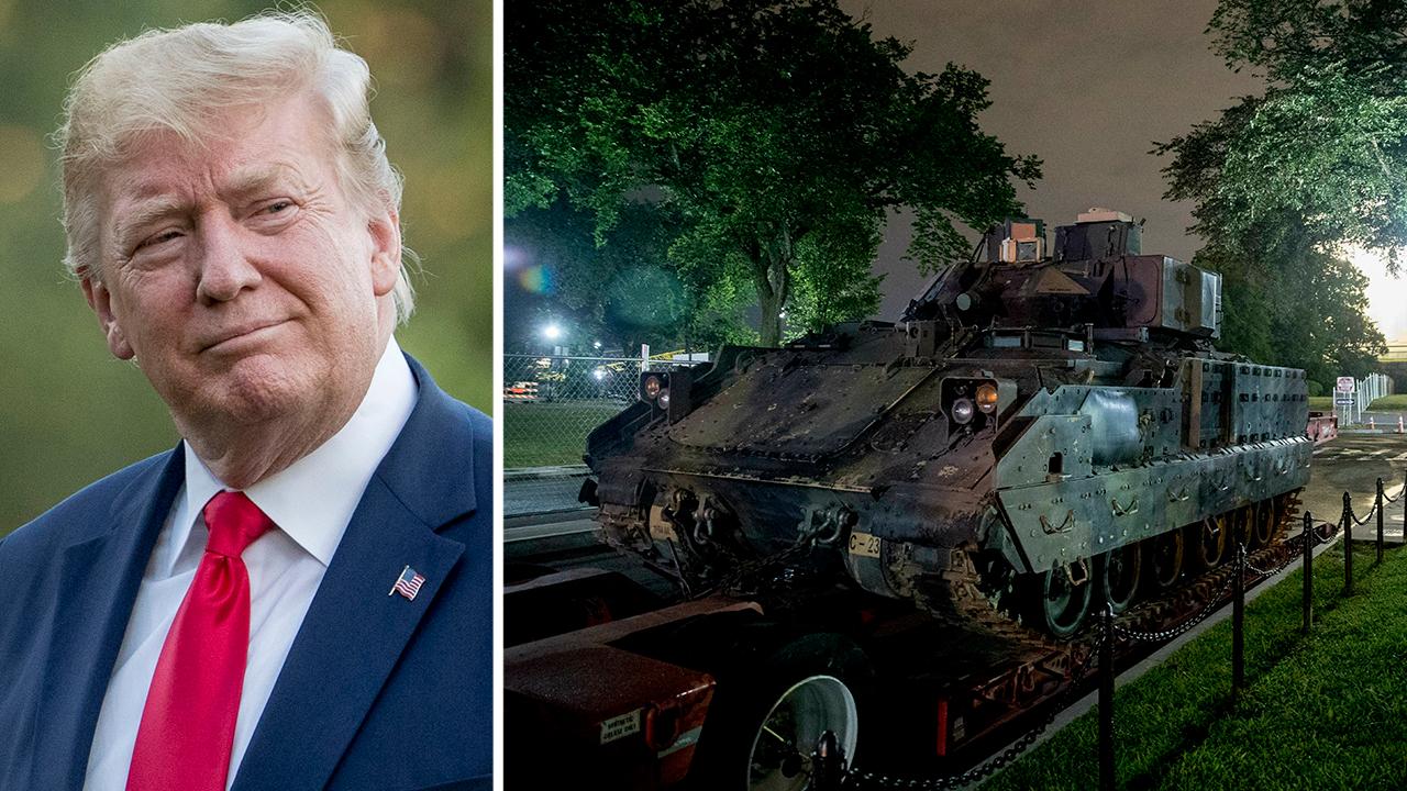Trump facing criticism for July Fourth celebration as tanks arrive on National Mall