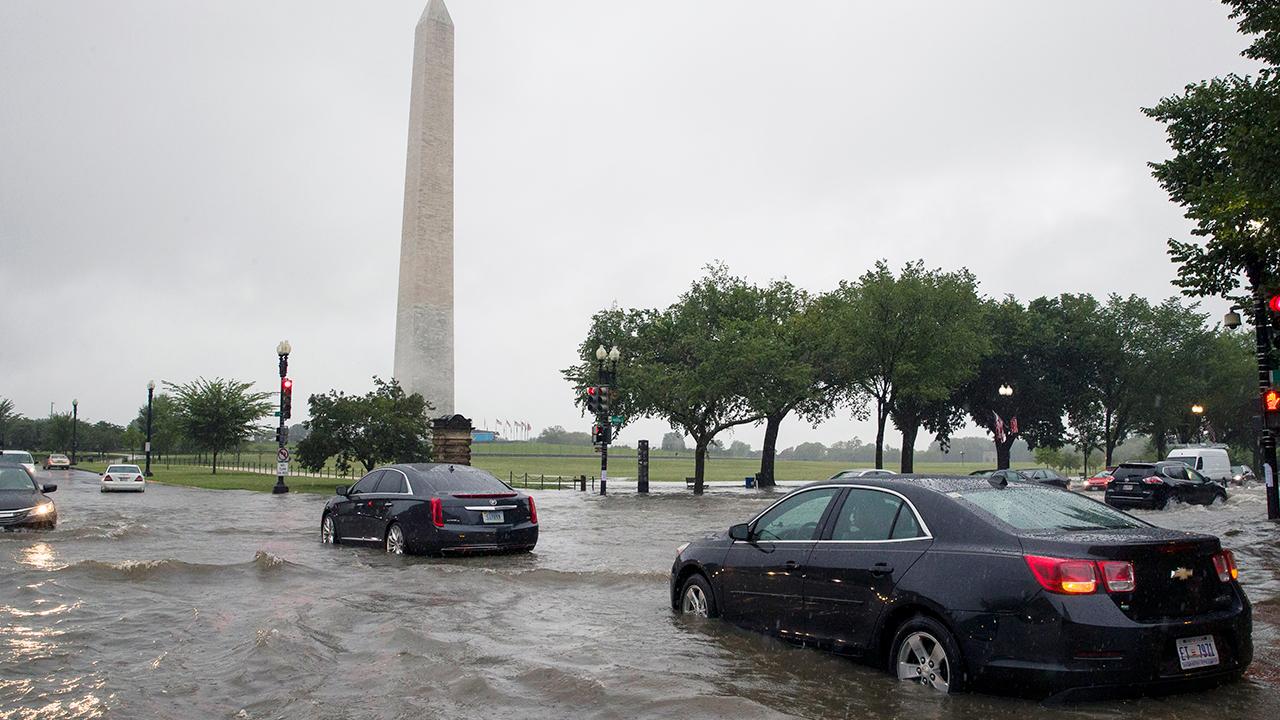 Heavy rains trigger widespread flash flooding in Washington, DC
