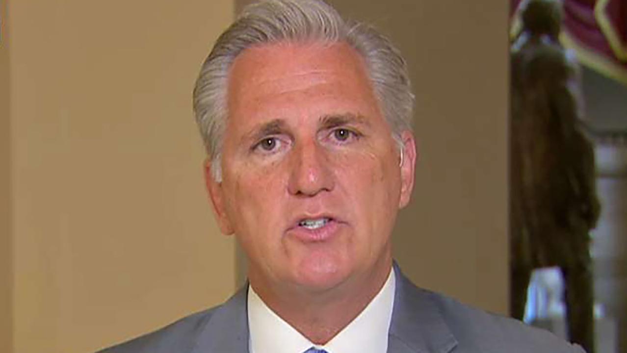 House minority leader McCarthy says there's a 'real chaos' inside the Democrat caucus