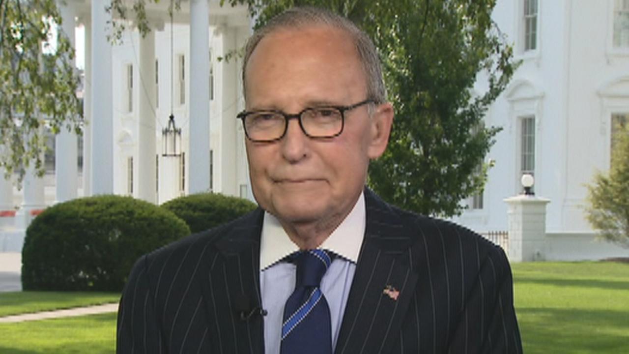 White House National Economic Council Director Larry Kudlow praises Democrat Rep. Alexandria Ocasio-Cortez for challenging Federal Reserve Chairman Jerome Powell on the Phillips Curve theory about low unemployment and inflation.