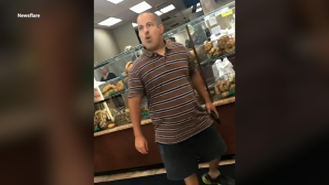 Man gets tackled at bagel shop following rant about women and