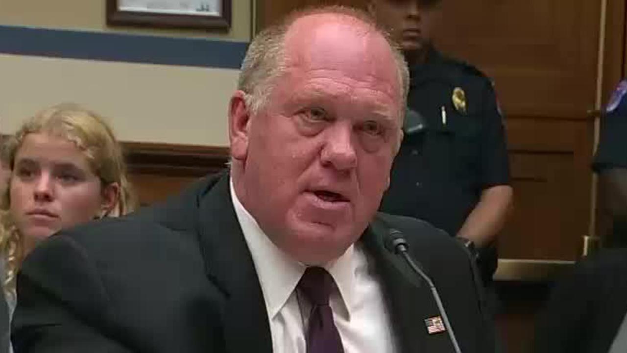 Acting ICE Director Thomas Homan speaks before the House Oversight & Reform Committee 