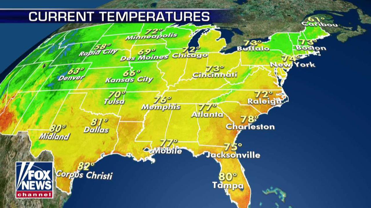 National forecast for Tuesday, July 16