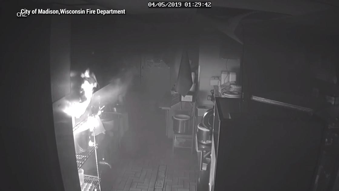 Caught on Video: Fire started from tempura flakes