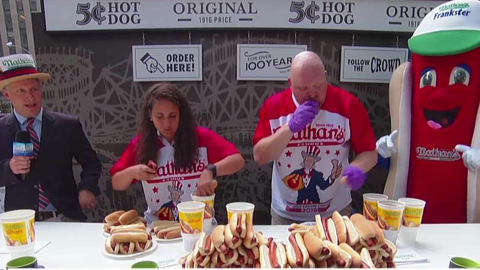 'Fox & Friends' celebrates National Hotdog Day with an eating contest