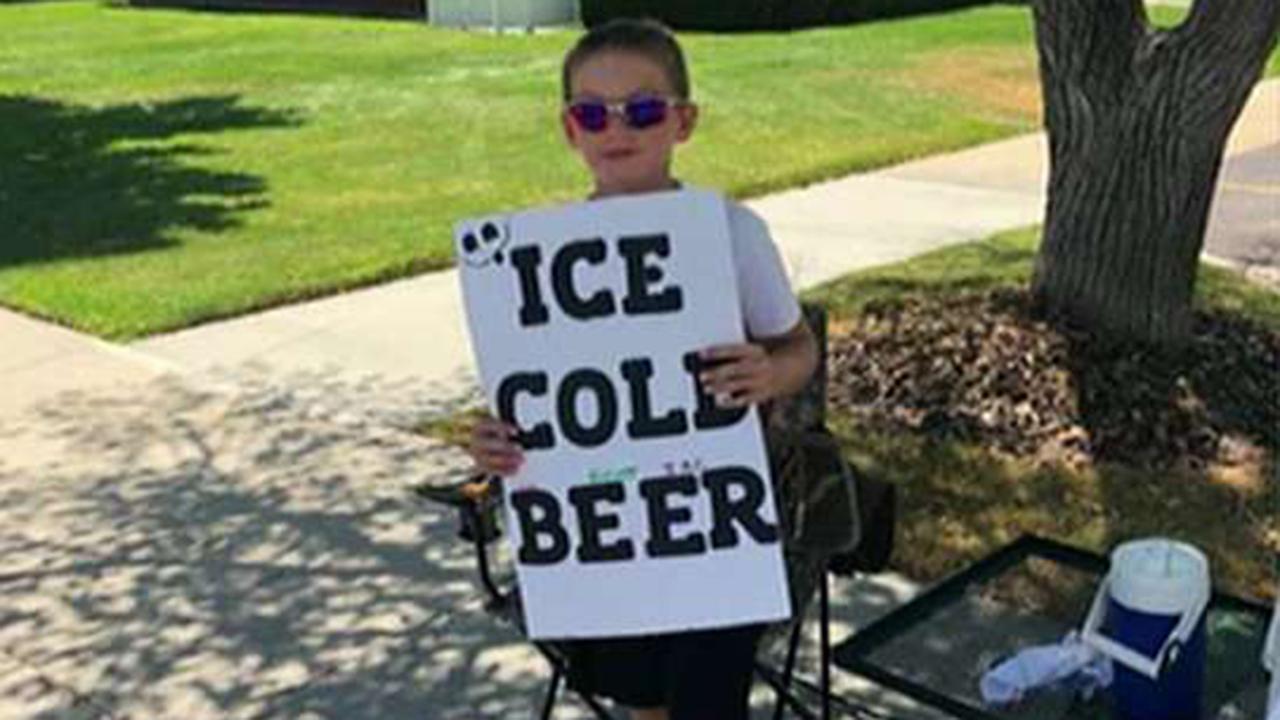 Utah boy's 'ice cold beer' advertisement catches attention of police