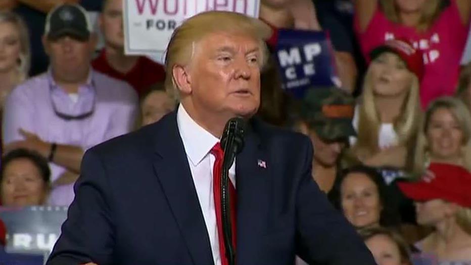 Trump drills down on criticism of progressive 'squad' at NC rally