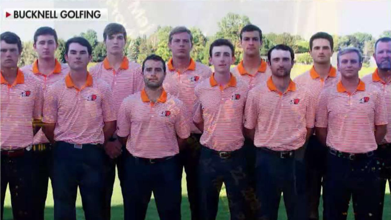 Bucknell university golfers honor America's fallen heroes