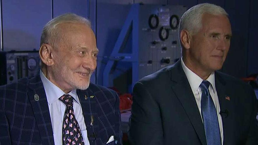 Pence, Buzz Aldrin talk about moon landings