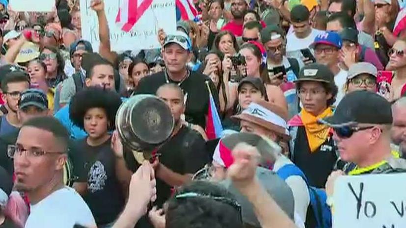 Protestors call on Puerto Rican governor to resign