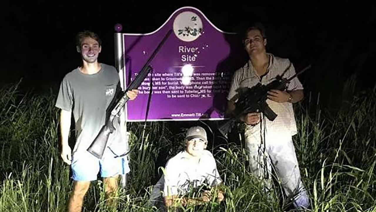 Gun Toting Frat Brothers Pose In Front Of Emmett Till Memorial May