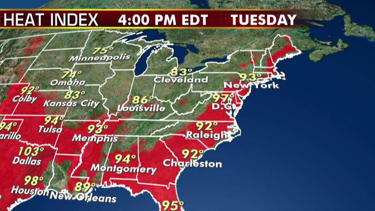 National forecast for Tuesday, July 30