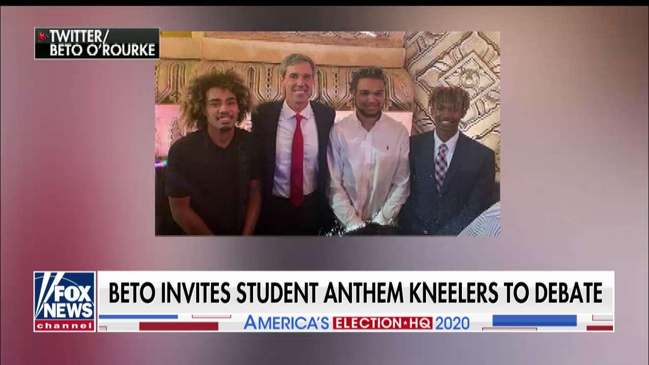 Beto O'Rourke invites high school football players who knelt for anthem to Dem debate