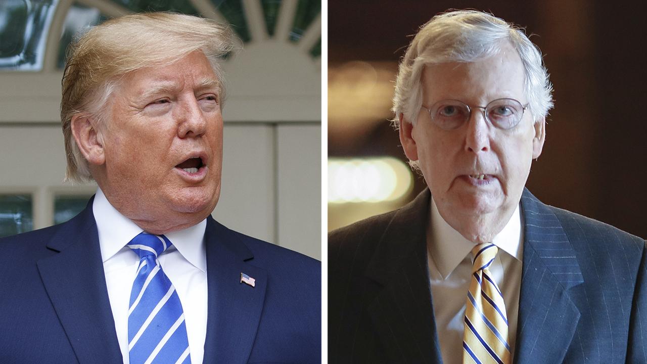 President Trump, Mitch McConnell rally support for Senate budget deal
